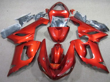 2005-2006 Kawasaki ZX6R Motorcycle Fairing - Red Canada Websites