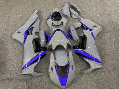 2017-2023 Honda CBR1000RR Motorcycle Fairings - Nardo Grey with Blue Stripe Canada Websites