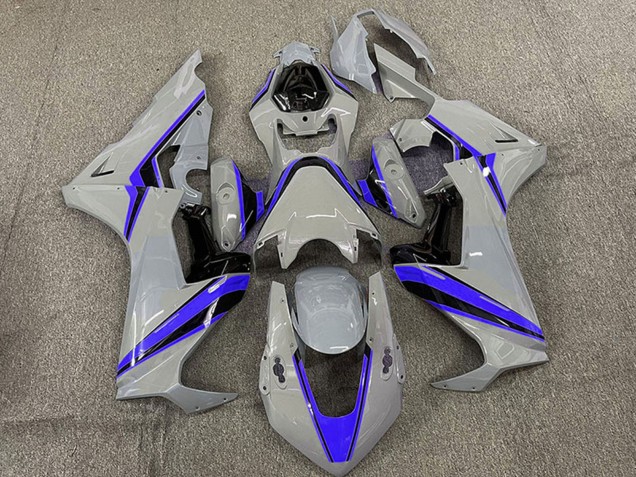 2017-2023 Honda CBR1000RR Motorcycle Fairings - Nardo Grey with Blue Stripe Canada Websites