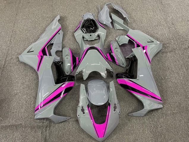 2017-2023 Honda CBR1000RR Motorcycle Fairings - Nardo Grey with Pink Stripe Canada Websites