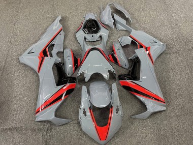 2017-2023 Honda CBR1000RR Motorcycle Fairings - Nardo Grey with Red Stripe Canada Websites