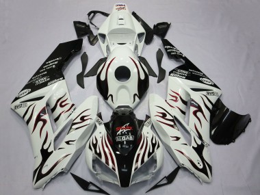 2004-2005 Honda CBR1000RR Motorcycle Fairings - White Glossy Black Red Flame Canada Websites