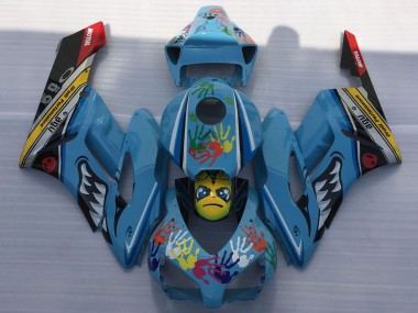 2004-2005 Honda CBR1000RR Motorcycle Fairings - Blue Yellow Black Red Shark Canada Websites