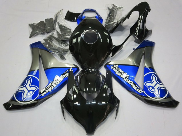 2008-2011 Honda CBR1000RR Motorcycle Fairings - Blue Grey Glossy Black Canada Websites