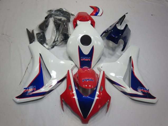2008-2011 Honda CBR1000RR Motorcycle Fairings - White Red Blue HRC Style Canada Websites