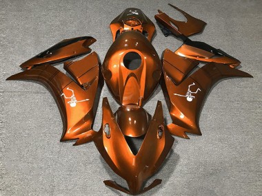 2012-2016 Honda CBR1000RR Motorcycle Fairings - Deep Orange Glossy Black Canada Websites