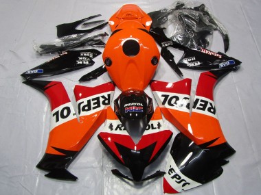 2012-2016 Honda CBR1000RR Motorcycle Fairings - Orange White Red Glossy Black Repsol Canada Websites