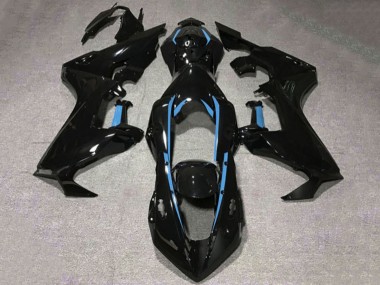 2017-2023 Honda CBR1000RR Motorcycle Fairings - Glossy Black Light Blue Lining Canada Websites