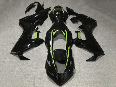 2017-2023 Honda CBR1000RR Motorcycle Fairings - Glossy Black Lime Green Lining Canada Websites
