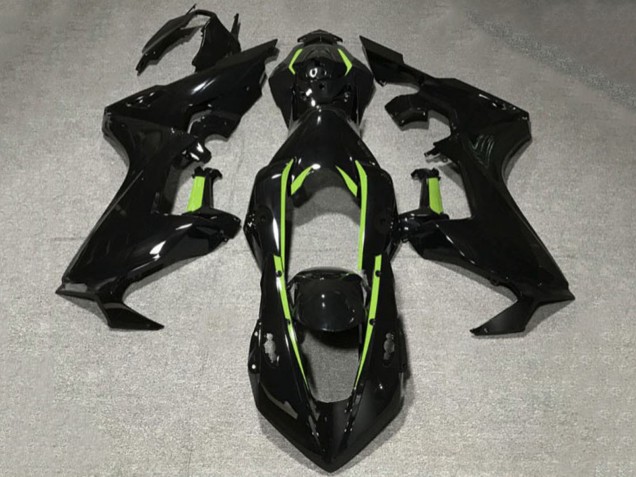 2017-2023 Honda CBR1000RR Motorcycle Fairings - Glossy Black Lime Green Lining Canada Websites