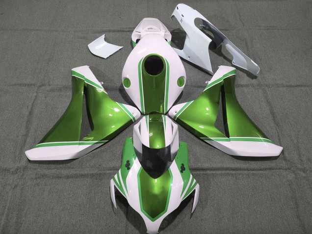 2008-2011 Honda CBR1000RR Motorcycle Fairings - White Glossy Pearl Green Canada Websites