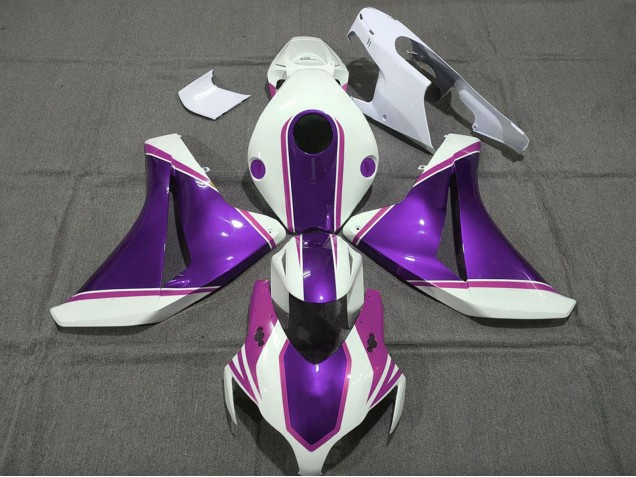 2008-2011 Honda CBR1000RR Motorcycle Fairings - White Glossy Purple Pink Canada Websites