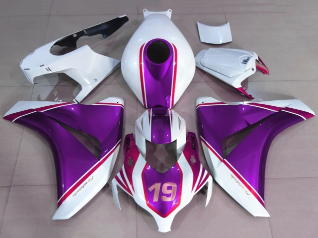2008-2011 Honda CBR1000RR Motorcycle Fairings - White Glossy Purple Pink 19 Canada Websites