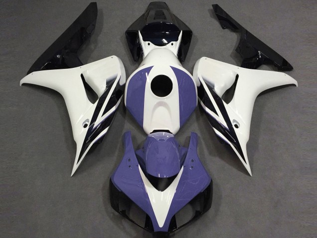 2006-2007 Honda CBR1000RR Motorcycle Fairings - White Blue Glossy Black Canada Websites