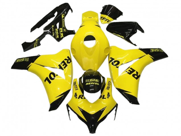 2008-2011 Honda CBR1000RR Motorcycle Fairings - Yellow Black Glossy Repsol Canada Websites