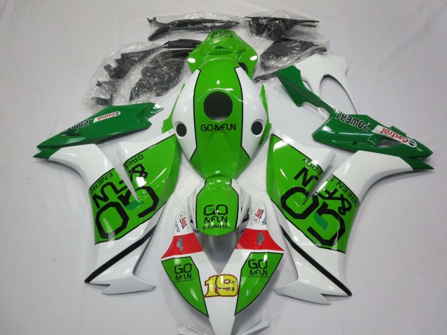 2012-2016 Honda CBR1000RR Motorcycle Fairings - White Green Red Go Fun Canada Websites
