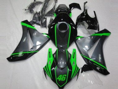 2008-2011 Honda CBR1000RR Motorcycle Fairings - Grey Green Matte Black Motul 46 Canada Websites