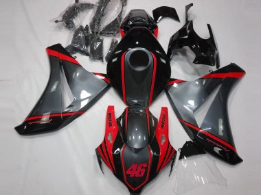 2008-2011 Honda CBR1000RR Motorcycle Fairings - Grey Red Matte Black Motul 46 Canada Websites