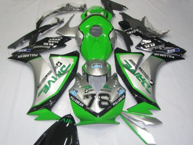 2012-2016 Honda CBR1000RR Motorcycle Fairings - Silver Green Glossy Black Canada Websites