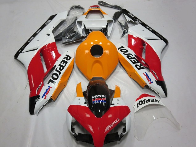 2004-2005 Honda CBR1000RR Motorcycle Fairing - White Orange Red Glossy Black Repsol HRC Canada Websites