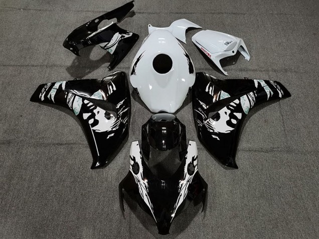 2008-2011 Honda CBR1000RR Motorcycle Fairings - White Glossy Black Le Mis New Canada Websites
