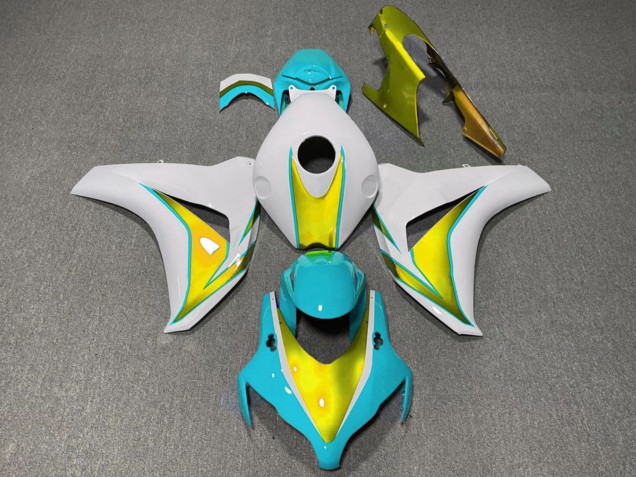 2008-2011 Honda CBR1000RR Motorcycle Fairings - White Light Blue Gold Canada Websites