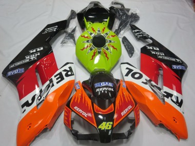 2004-2005 Honda CBR1000RR Motorcycle Fairings - Lime Green Orange White Red Glossy Black Rossi Repsol Canada Websites