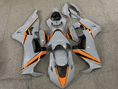 2017-2023 Honda CBR1000RR Motorcycle Fairings - Nardo Grey with Orange Stripe Canada Websites