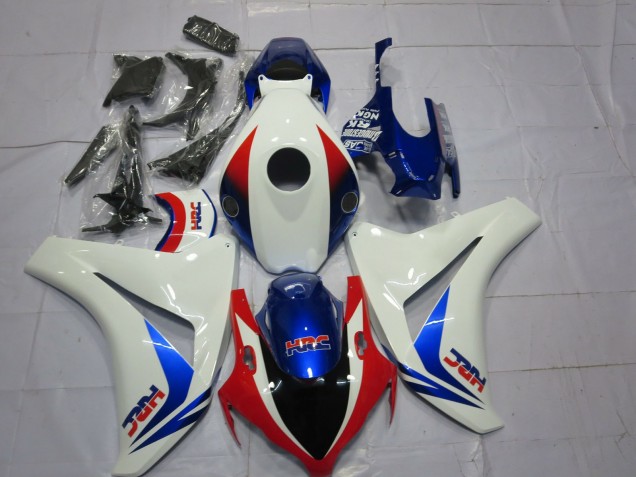 2008-2011 Honda CBR1000RR Motorcycle Fairings - White Red Blue OEM Style HRC Canada Websites