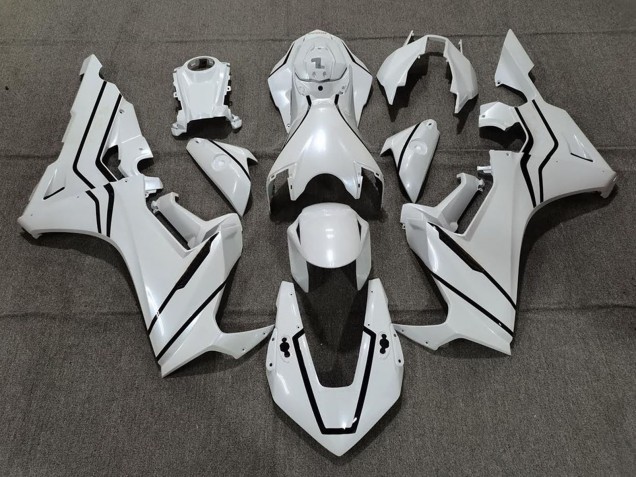 2017-2023 Honda CBR1000RR Motorcycle Fairings - Pearl White Black Lining Canada Websites