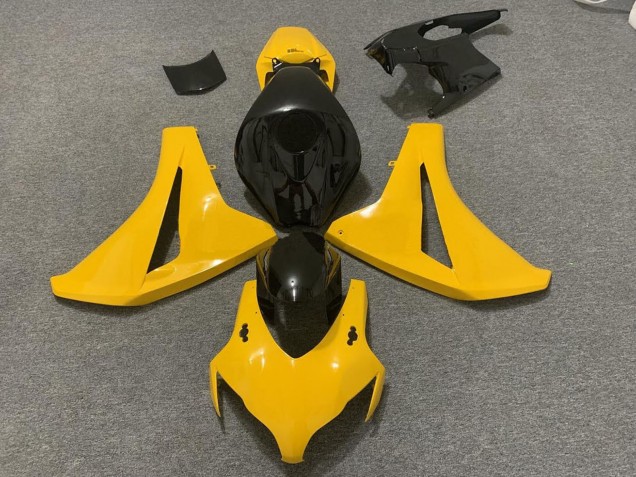 2008-2011 Honda CBR1000RR Motorcycle Fairings - Yellow Glossy Black Canada Websites