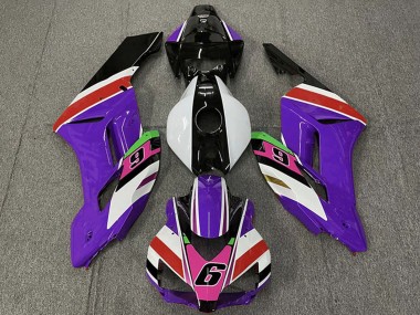 2004-2005 Honda CBR1000RR Motorcycle Fairings - Purple White Red Pink Glossy Black 6 Canada Websites