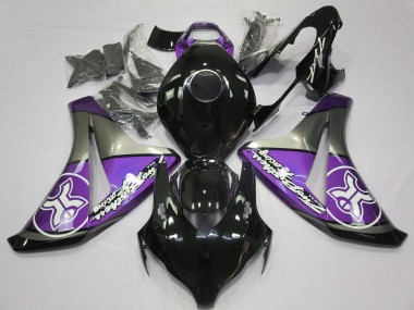 2008-2011 Honda CBR1000RR Motorcycle Fairings - Purple Grey Glossy Black Canada Websites