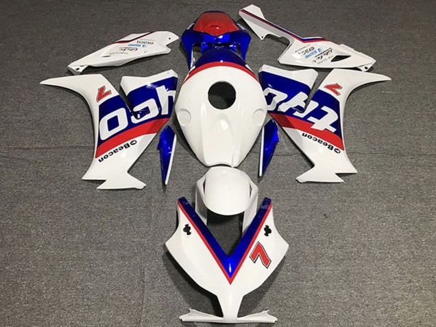 2012-2016 Honda CBR1000RR Motorcycle Fairings - White Red Blue Tyco Canada Websites