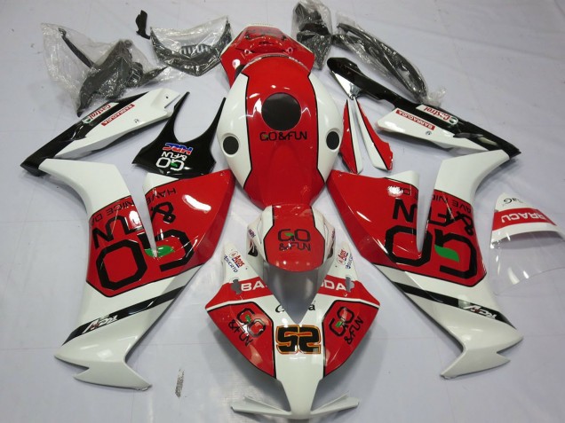 2012-2016 Honda CBR1000RR Motorcycle Fairings - White Red Go&Fun Canada Websites