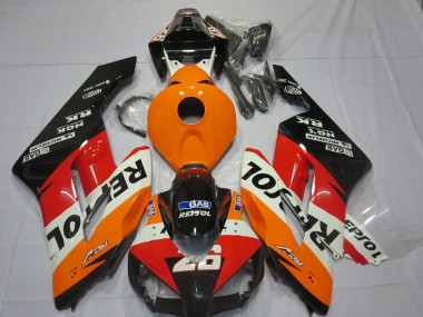 2004-2005 Honda CBR1000RR Motorcycle Fairings - Orange White Red Glossy Black Repsol 26 Canada Websites
