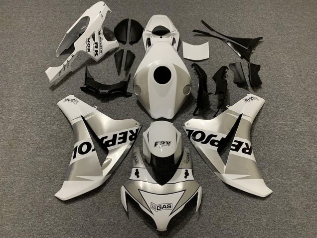 2008-2011 Honda CBR1000RR Motorcycle Fairings - White Silver Black Repsol Canada Websites