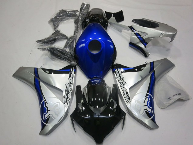 2008-2011 Honda CBR1000RR Motorcycle Fairings - Silver Blue Glossy Black Canada Websites