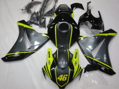 2008-2011 Honda CBR1000RR Motorcycle Fairings - Grey Yellow Glossy Black 46 Canada Websites
