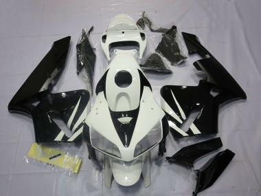 2005-2006 Honda CBR600RR Motorcycle Fairings - White Glossy Black Canada Websites