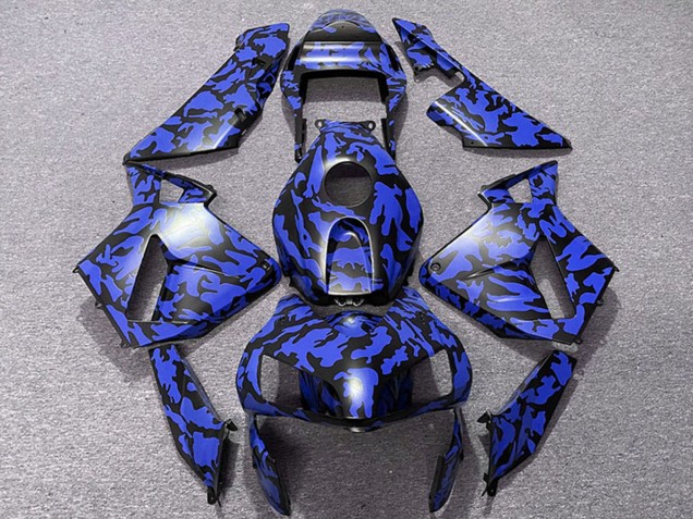 2003-2004 Honda CBR600RR Motorcycle Fairings - Blue Black Camouflage Canada Websites