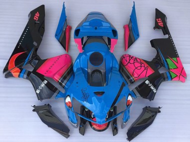 2005-2006 Honda CBR600RR Motorcycle Fairings - Blue Shark Pink Canada Websites