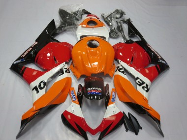 2009-2012 Honda CBR600RR Motorcycle Fairings - Orange White Red Glossy Black Repsol HRC Canada Websites