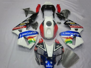 2003-2004 Honda CBR600RR Motorcycle Fairing Kits - White Red Blue Glossy Black EuroBet Canada Websites
