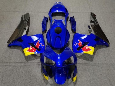 2003-2004 Honda CBR600RR Motorcycle Fairings - Blue Yellow Glossy Black Red Bull Canada Websites