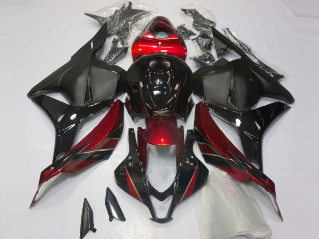2009-2012 Honda CBR600RR Motorcycle Fairings - Red Glossy Black Matte Black Canada Websites