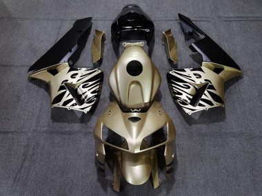 2005-2006 Honda CBR600RR Motorcycle Fairings - Gold Black White Canada Websites