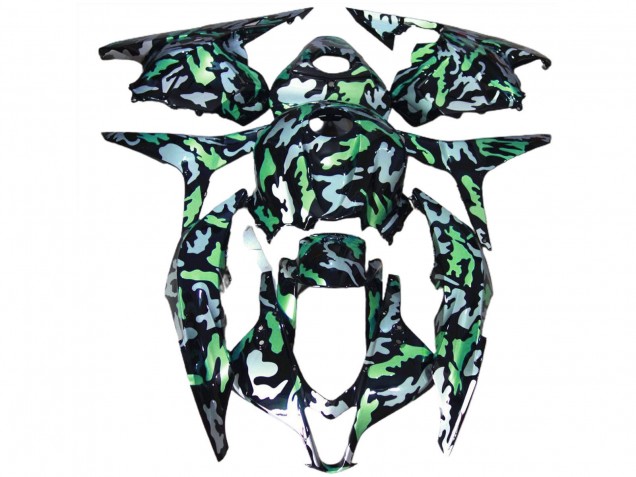 2009-2012 Honda CBR600RR Motorcycle Fairings - Green Grey Camouflage Canada Websites