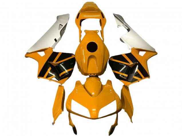 2003-2004 Honda CBR600RR Motorcycle Fairings - Silver Mustard Yellow Glossy Black Canada Websites