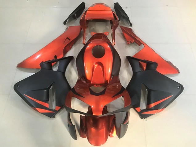 2003-2004 Honda CBR600RR Motorcycle Fairings - Orange Matte Black Canada Websites